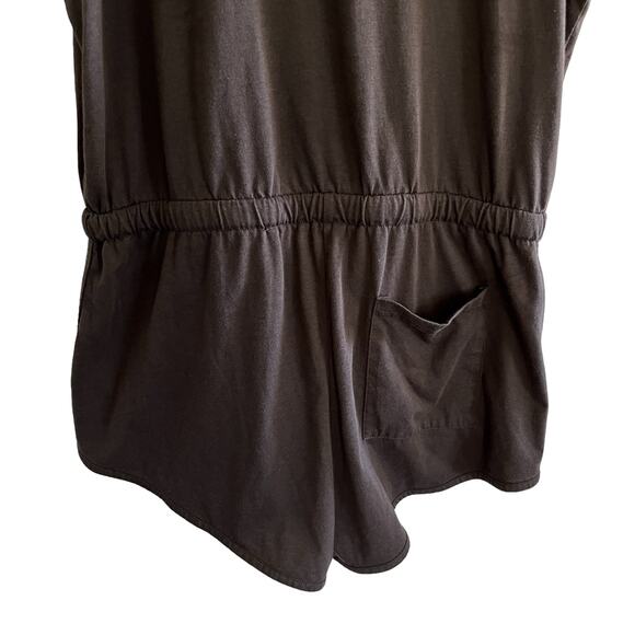 Spiritual Gangster Romper Gray Medium Pockets Drawstring - Picture 6 of 11